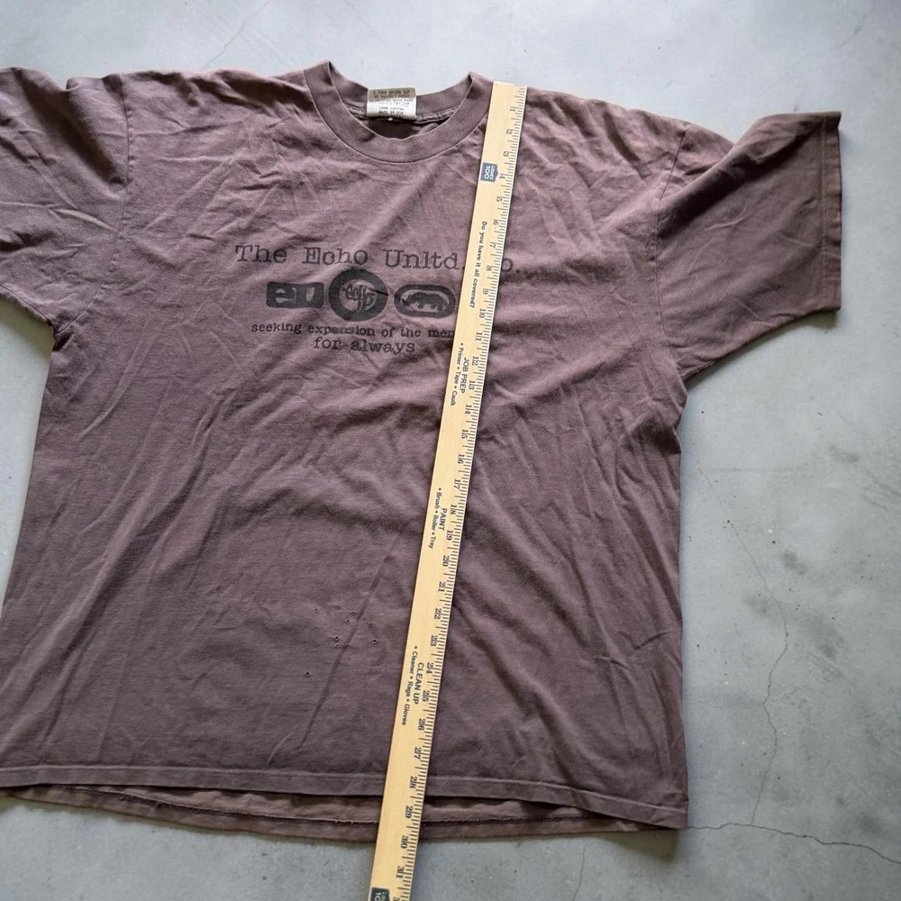 Vintage 90's Ecko Unltd Constant Elevation T-Shirt Brown XXL Made in USA Echo